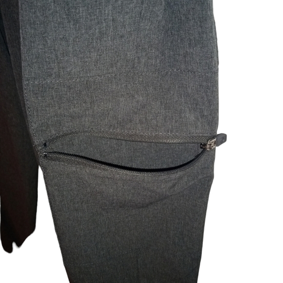 T by Talbots Cargo Joggers Heather Gray Zip Pockets Cuffed Ankle Streetwear XS - Picture 4 of 10